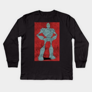 Iron Giant Kids Long Sleeve T-Shirt